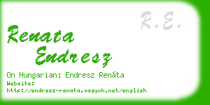 renata endresz business card