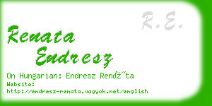 renata endresz business card